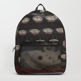 Keyboard from the past Backpack | Typing, Retro, Vintage, Past, Write, Old, Typewriter, Machine, Keyboard, Letter 
