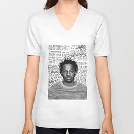 Kendrick Lamar quote print / poster hand drawn type / typography V Neck T Shirt