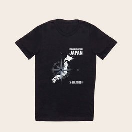 Island State Japan With Map And Compass T Shirt
