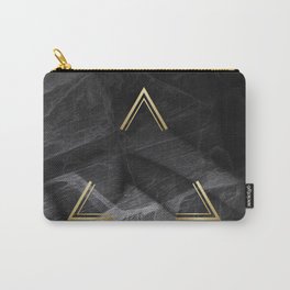 Marble golden triangle Carry-All Pouch