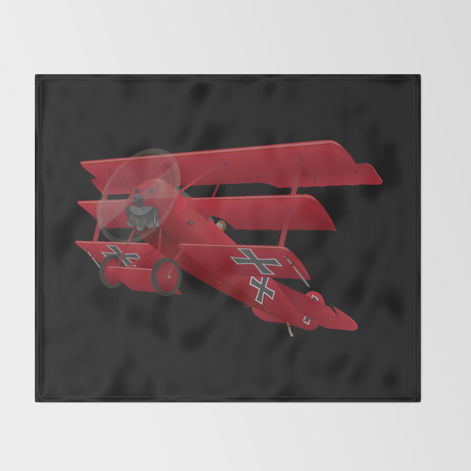 Dr 1 Red Baron Triplane Wwi Warbird Throw Blanket By Hobrath Society6