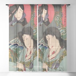 Princess Fuse (Utagawa Kunisada) Sheer Curtain
