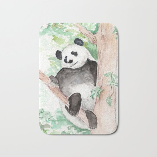 Panda, Hanging Out Bath Mat