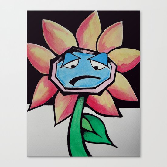 Barry the Bipolar marigold Canvas Print