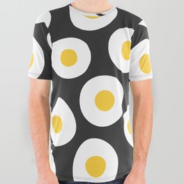Egg Slice Pattern All Over Graphic Tee