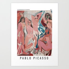 Les demoiselles d'Avignon - Pablo Picasso - Art Poster Art Print