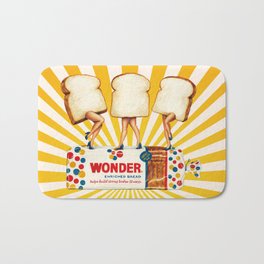 Wonder Women Badematte | Retro, Popart, Food, Bread, Watercolor, Digital, Pin Up, Other, Vintage, Illustration 