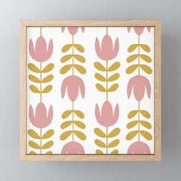 Simple Tulips Framed Mini Art Print