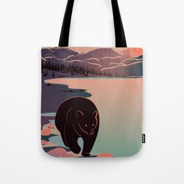 Mountain Bear - Sunset Tote Bag