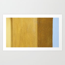 Detalles II.27 Art Print | Paint, Color, Travel, Textured, Shadow, Building, Stripe, Bright, Yellow, Edge 