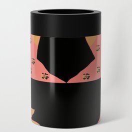 Woman At The Meadow Vintage Dark Style Pattern 19 Can Cooler