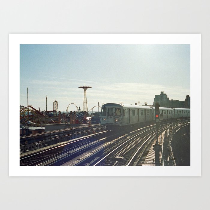 Vintage Subway, Coney Island New York City | 35mm Film Photography Art Print