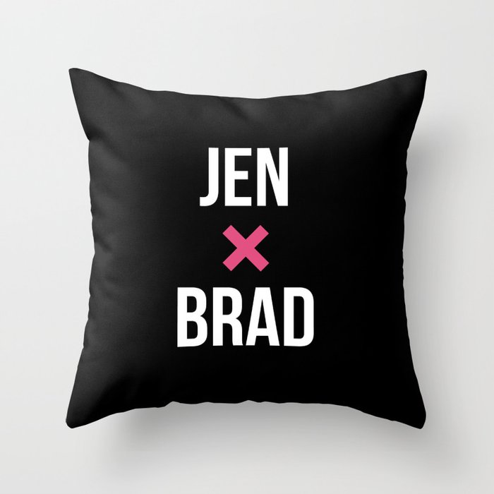 JEN + BRAD Throw Pillow