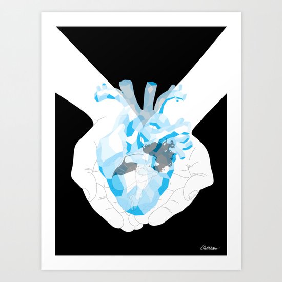 Heart Of Glass Art Print