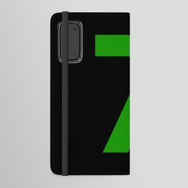 Number 7 (Green & Black) Android Wallet Case