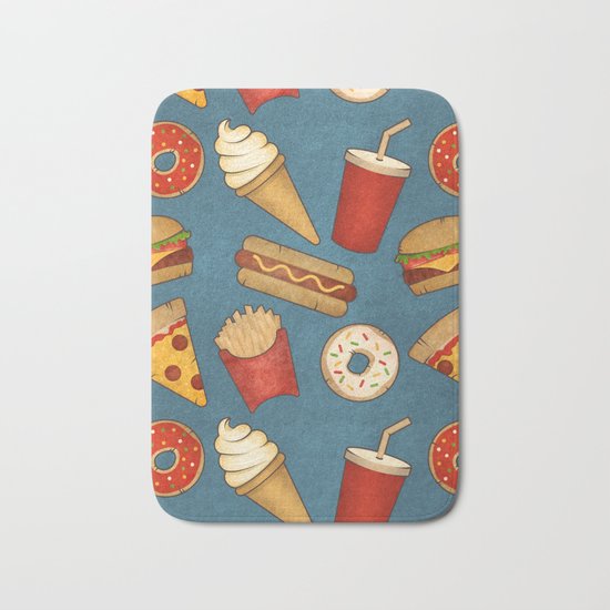 Fast Food Bath Mat