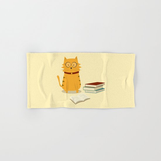 Nerdy Cat Hand & Bath Towel