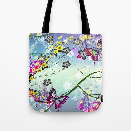 Floral Fantasy Tote Bag