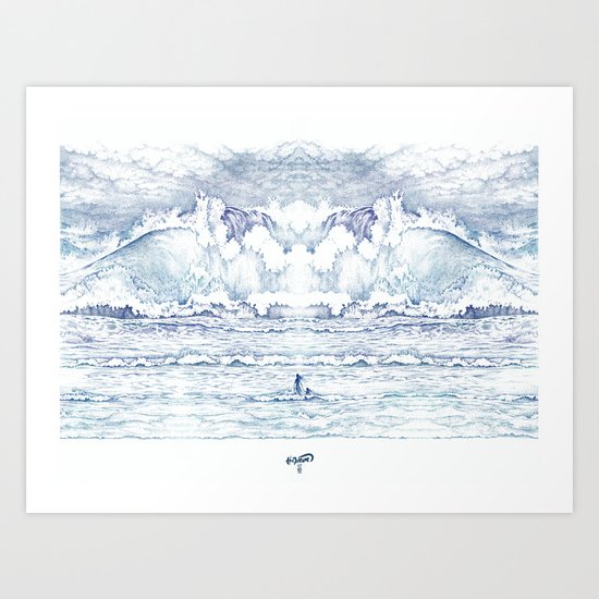 The Wave Art Print