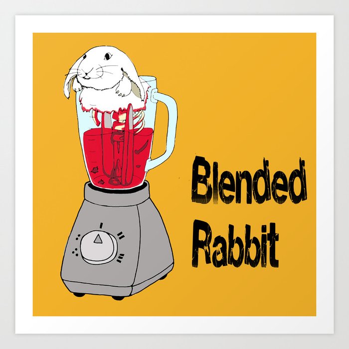 Blended Rabbit Art Print
