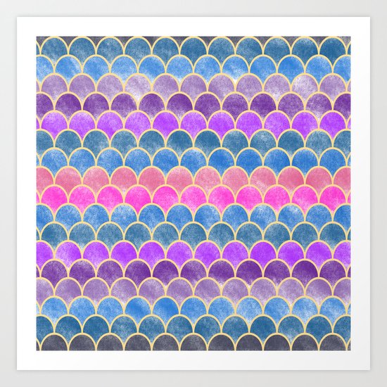 Lovely Pattern VI (Glitter Version) Art Print