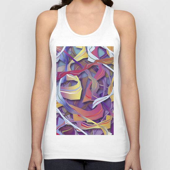 Interaction (in purple) Unisex Tank Top