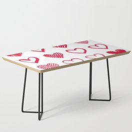 Hearts Doodle Coffee Table