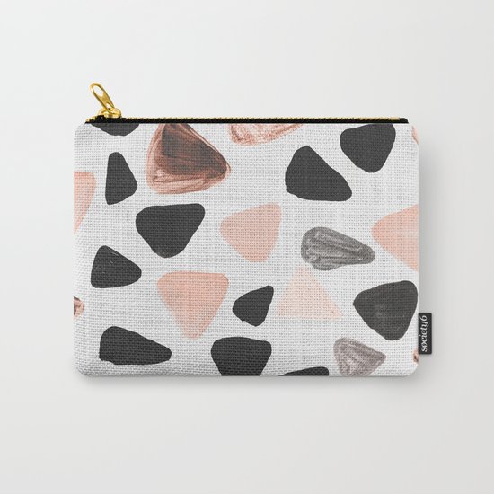 Rounded Triangles Carry-All Pouch