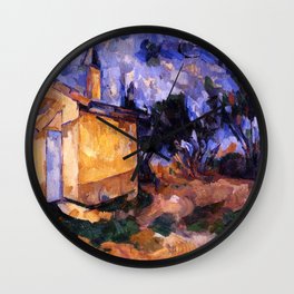 Jourdan's cabin (1906) by Paul Cézanne Wall Clock