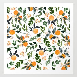 Orange Grove Art Print