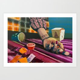 Food Coma Art Print