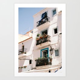 Houses in Eivissa, Ibiza Town // Ibiza Travel Photography Art Print
