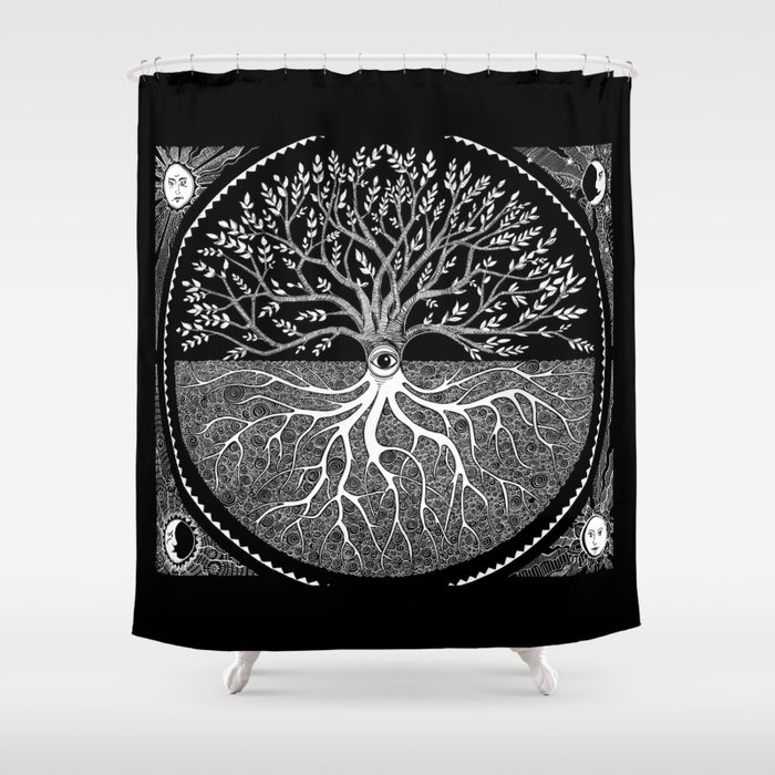 Druid Tree Of Life Shower Curtain By Brendaerickson Society6