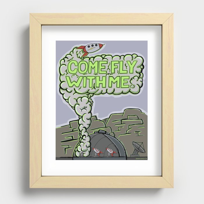 Come Fly With Me Recessed Framed Print