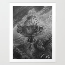 Somewhere Among the Clouds Art Print