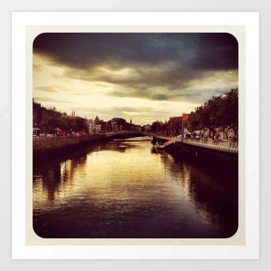Liffey River - Instagram Art Print