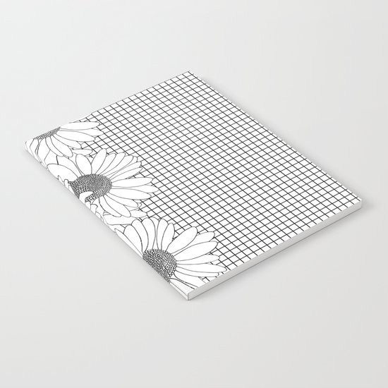 Daisy Grid on Side Notebook