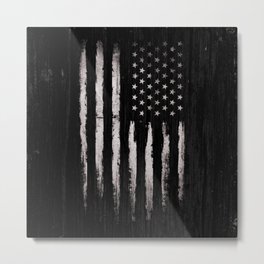 White Grunge American flag Metal Print | People, Flag, Military, American, Patriot, Stripes, Political, Grunge, Patriotic, 4Thofjuly 