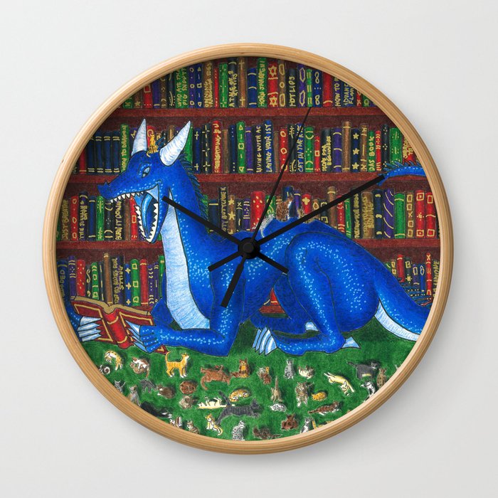A Dragon and Its Hoards Wall Clock