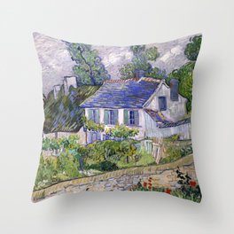 Vincent Van Gogh Houses At Auvers Throw Pillow