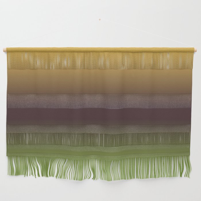 OMBRE BROWN GREEN COLOR. Abstract Illustration  Wall Hanging