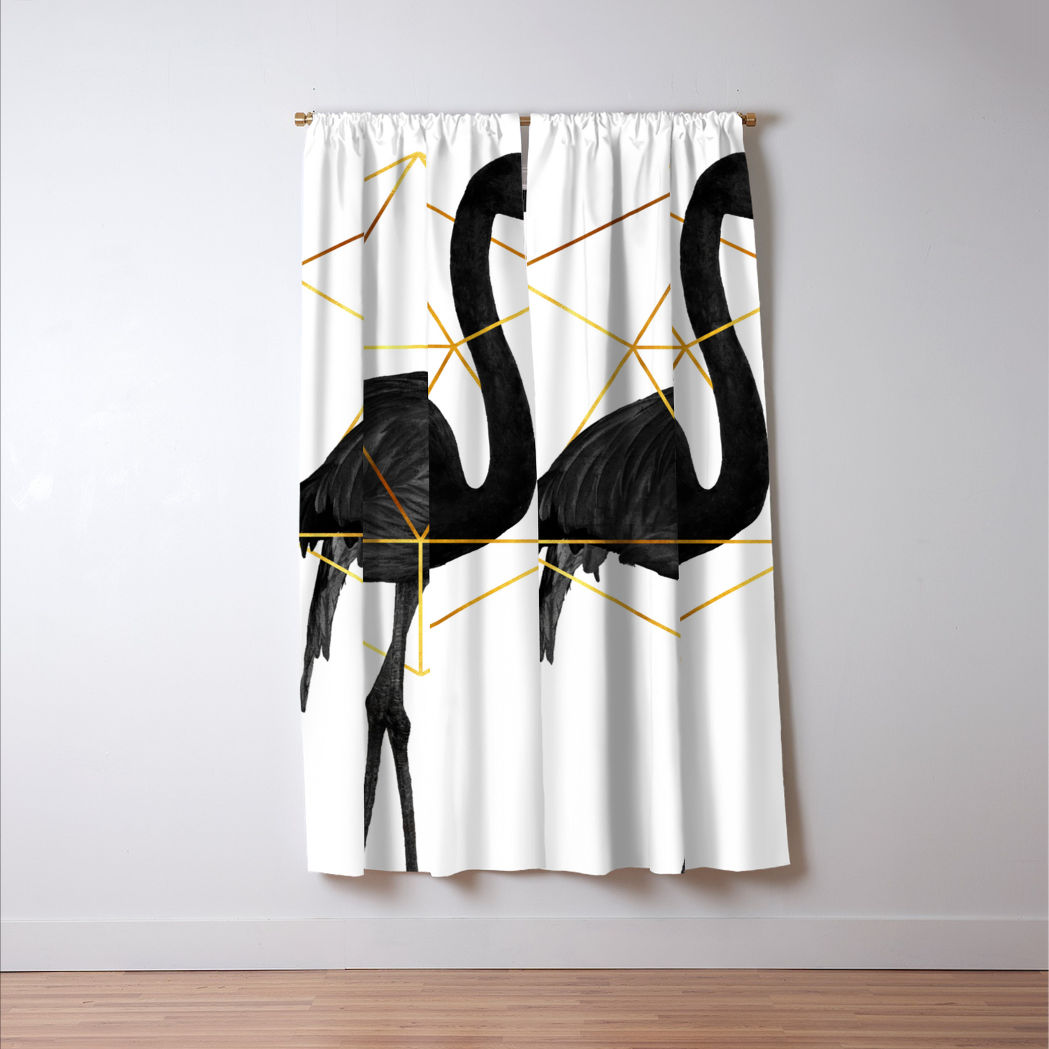 Black Flamingo Tropical Wall Decor Flamingo Posters Exotic