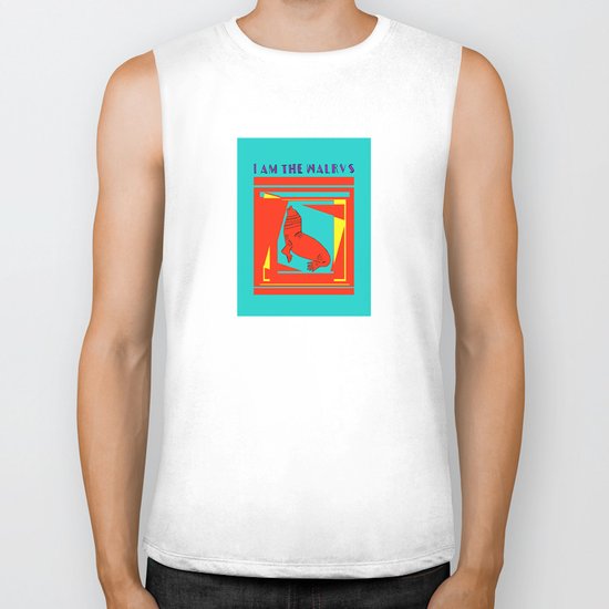 I am the walrus Biker Tank