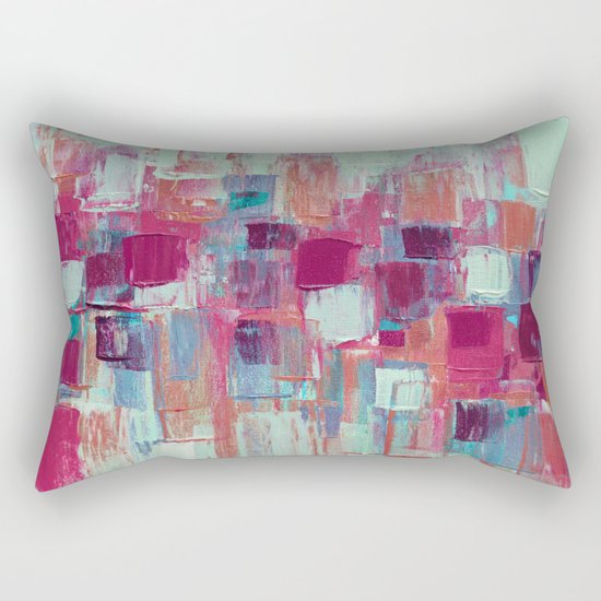 Rose Gold Organic Party No. 1 Rectangular Pillow