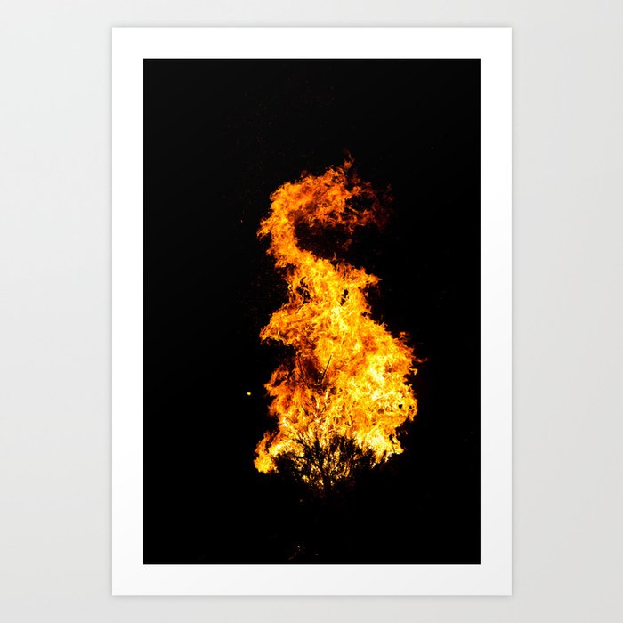 Flames Art Print
