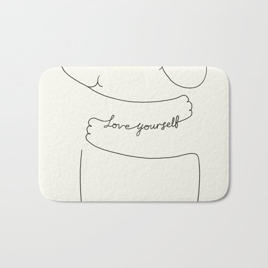 Love Yourself Ele Bath Mat