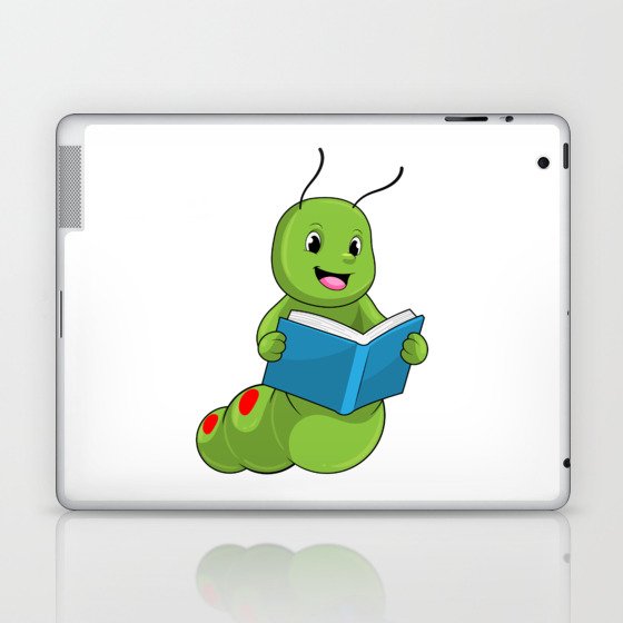 Caterpillar at Reading with Book Laptop & iPad Skin