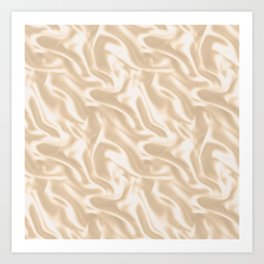 Luxury Soft Gold Satin Texture Art Print