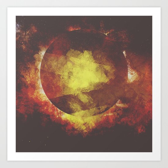 The baby moon Art Print