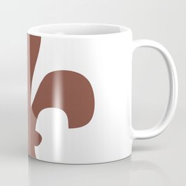 Fleur de Lis (Brown & White) Mug